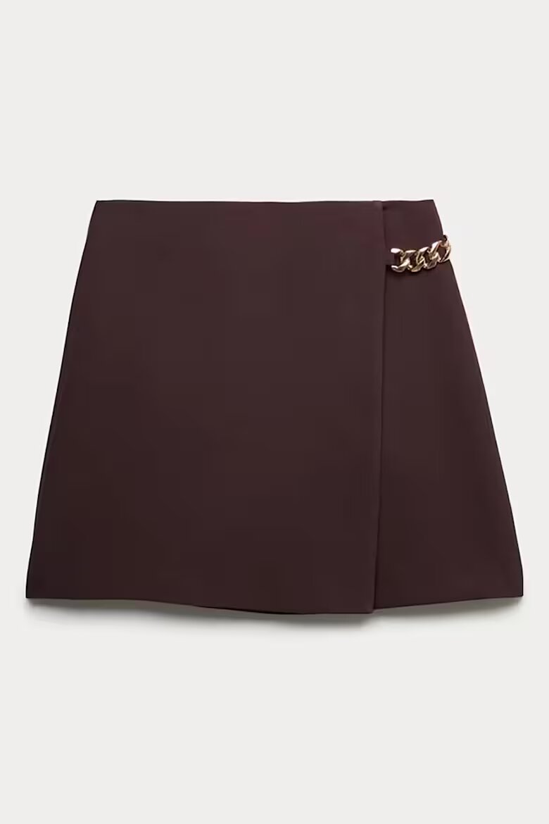 Marks & Spencer Къса пола с верижка Земен