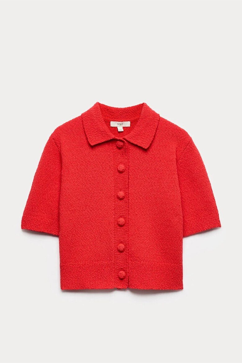 Marks & Spencer Къса слим жилетка Аленочервен