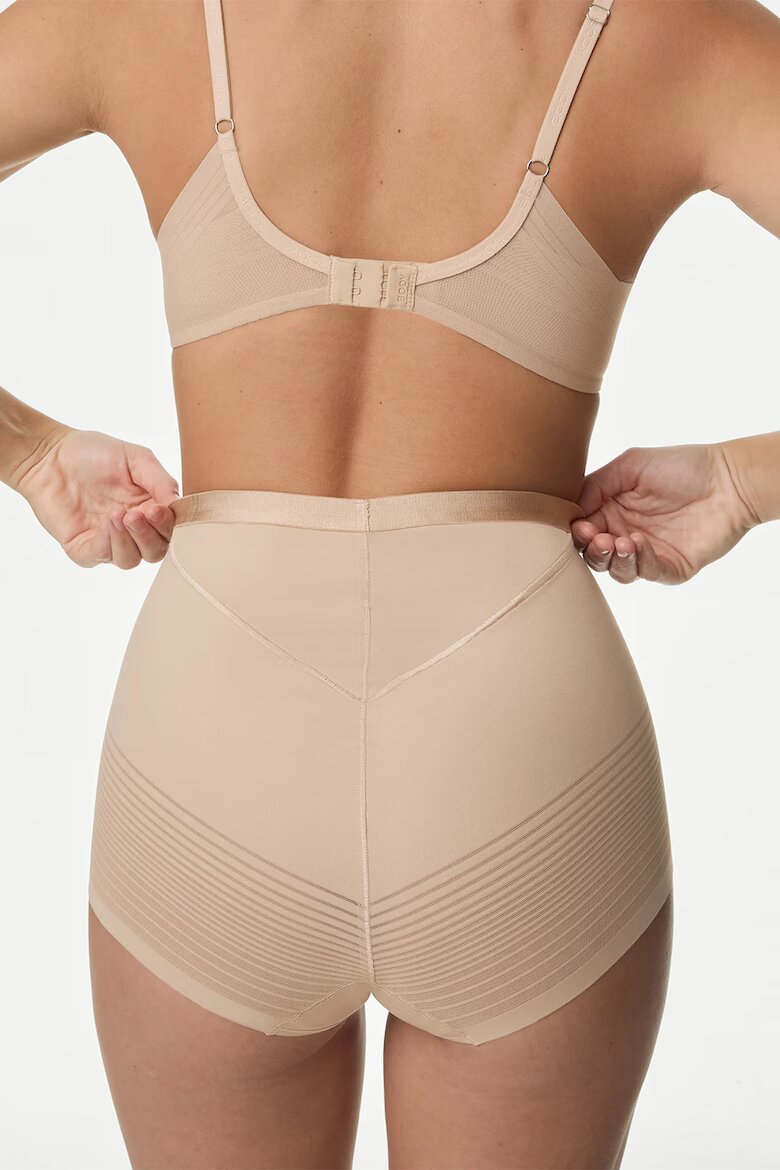Marks & Spencer Оформящи бикини с висока талия Тъмнобежово