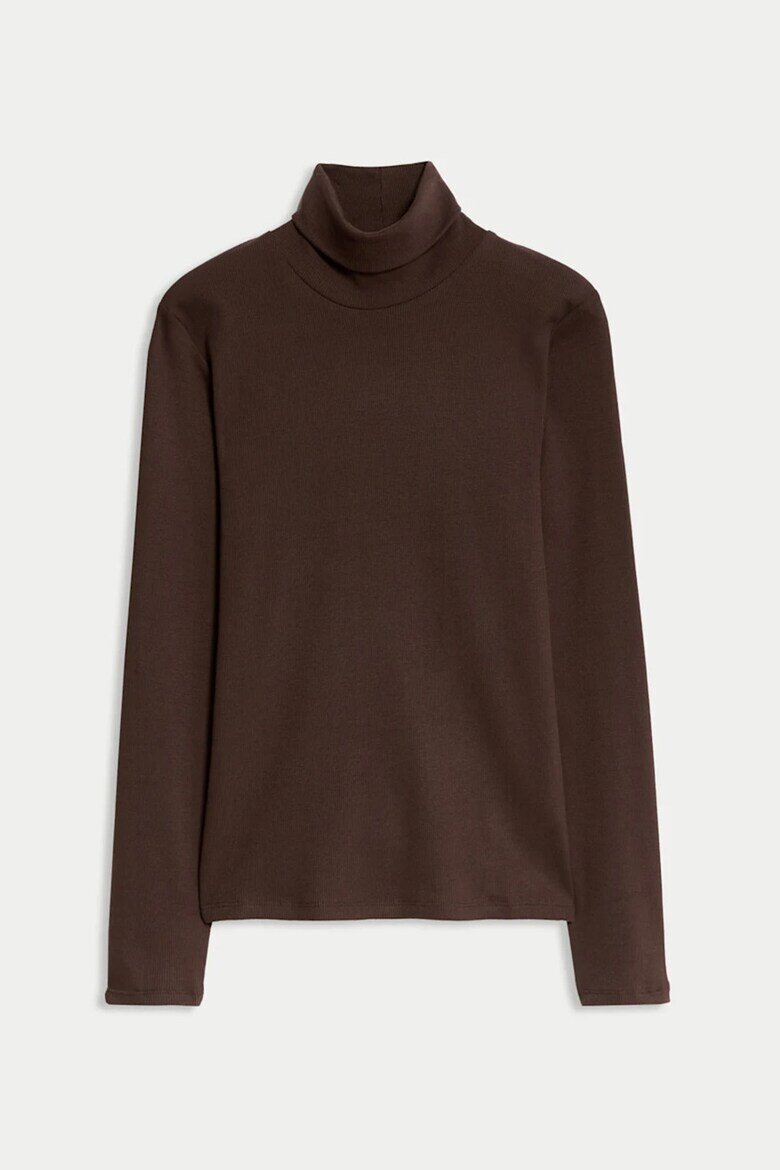 Marks & Spencer Слим поло Кафяв