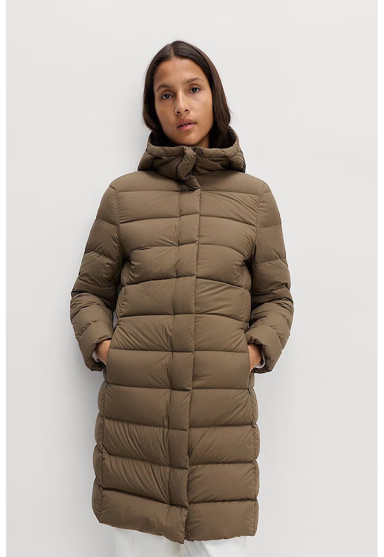 Marks & Spencer Зимно яке с джобове с пухена вата - Светлокафяв
