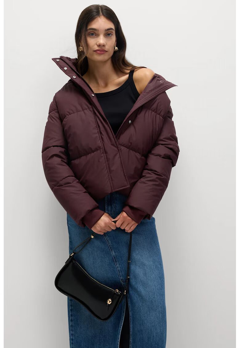 Marks & Spencer Зимно яке с качулка - Тъмновиолетов