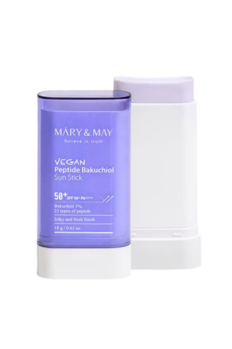MARY&MAY Слънцезащитен стик Mary and May SPF50+ PA++++ с пептиди и бакучиол 10 гр