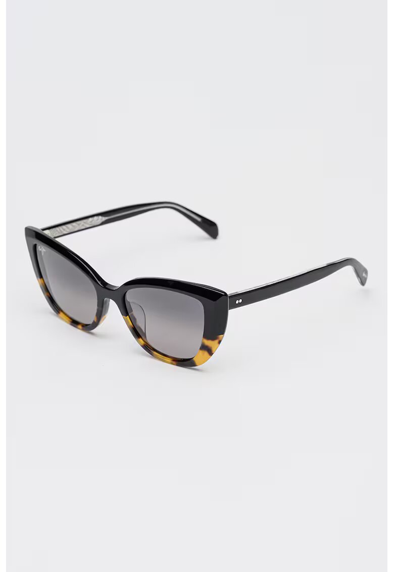 Maui Jim Слънчеви очила Blossom Cat Eye с поляризация - Черен/Карамел
