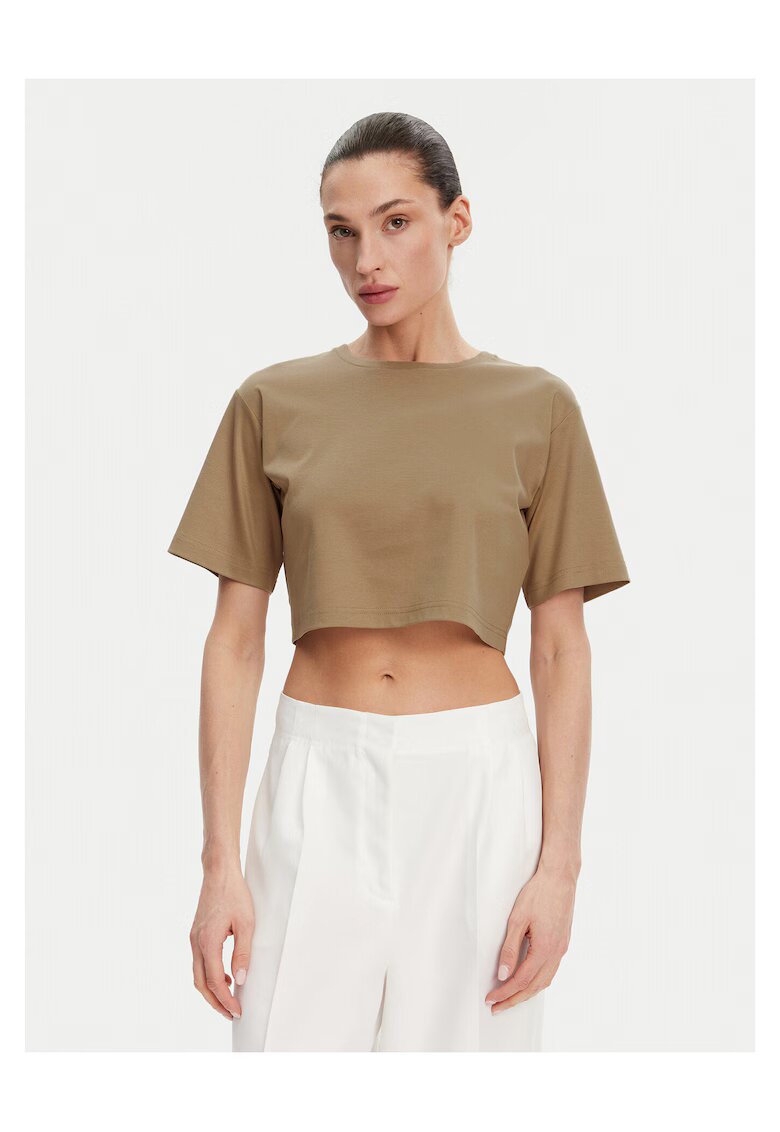 Max Mara Leisure Дамска тениска - Светлокафяво