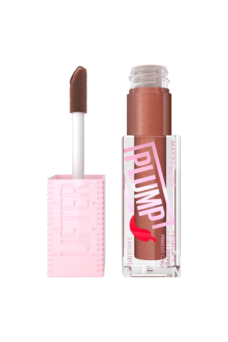 Maybelline NY Гланц за устни Maybelline New York Lifter Plump 002 Mauve Bite 5.4 мл Cocoa Zing