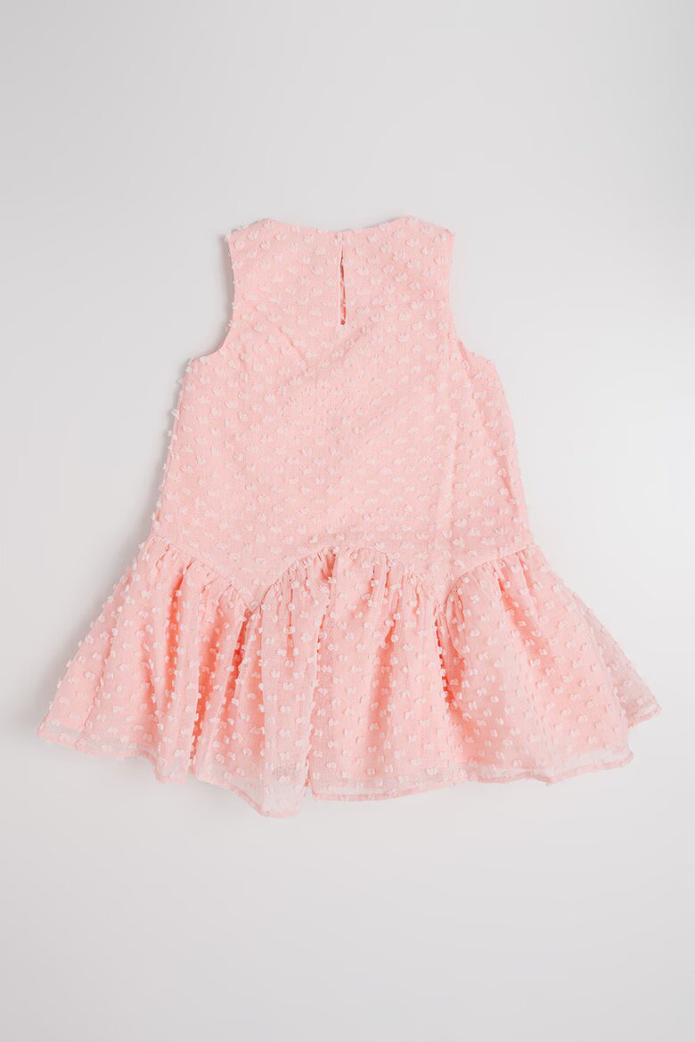 Mayoral Рокля Swiss Dot с дипли Праскова