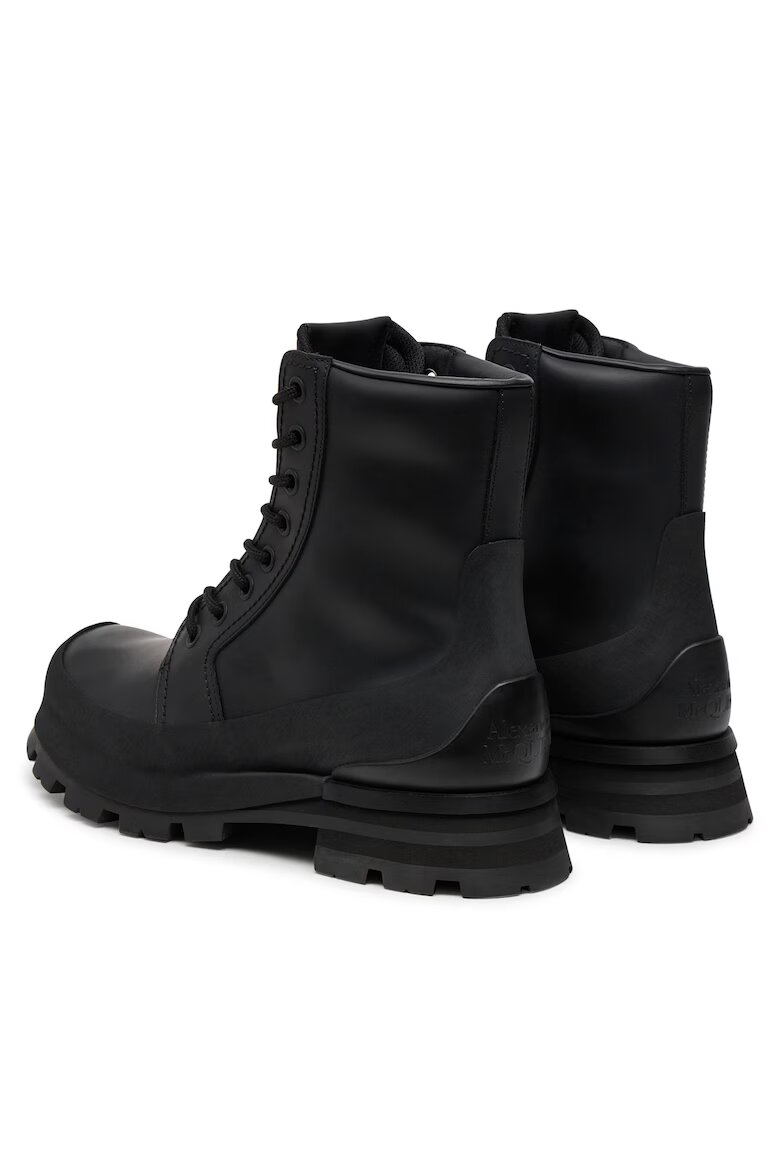 Mcq Alexander McQueen Мъжки ботуши естествена кожа черен 41 EU