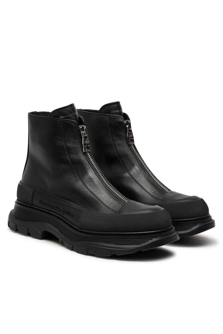 Mcq Alexander McQueen Мъжки ботуши естествена кожа черен 42 EU