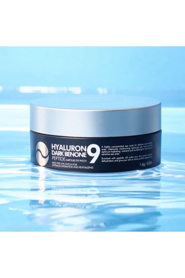 Medi-Peel Лепенки за очи с хиалуронова киселина пептид и черен бенон Hyaluron Dark Benone Peptide 9 Ampoules Eye Patch 1.6g * 60