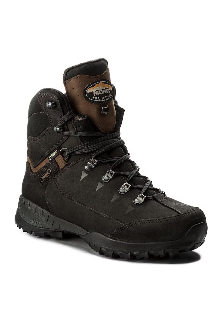 Meindl Мъжки трекинг обувки - естествена кожа - черен -