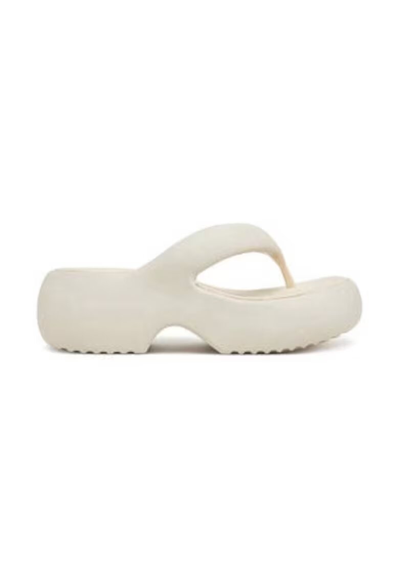 Melissa Дамски джапанки Free Fuzzy Platform Ad M 35875 - бежови - пластмасови