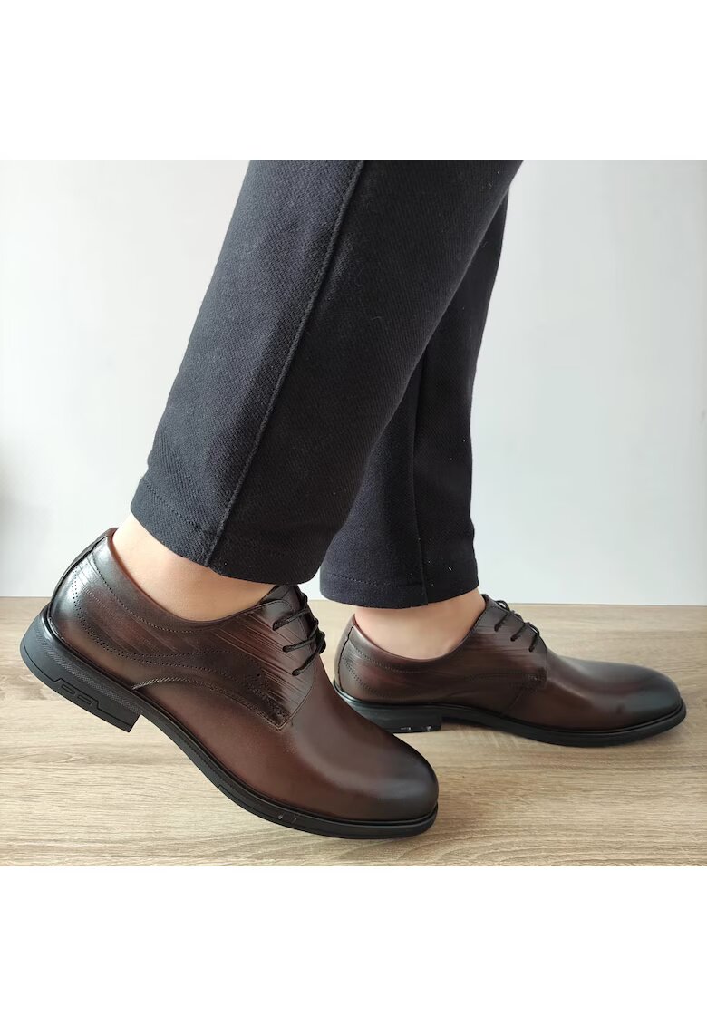 Mels Елегантни мъжки обувки 10577 Brown - Кафяви