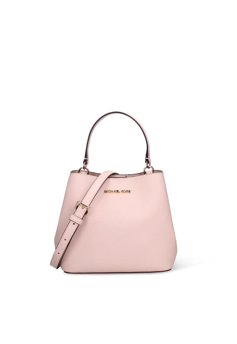 Michael Kors Чанта за рамо Aurelia Elite с отделяща се презрамка - Пастелнорозов