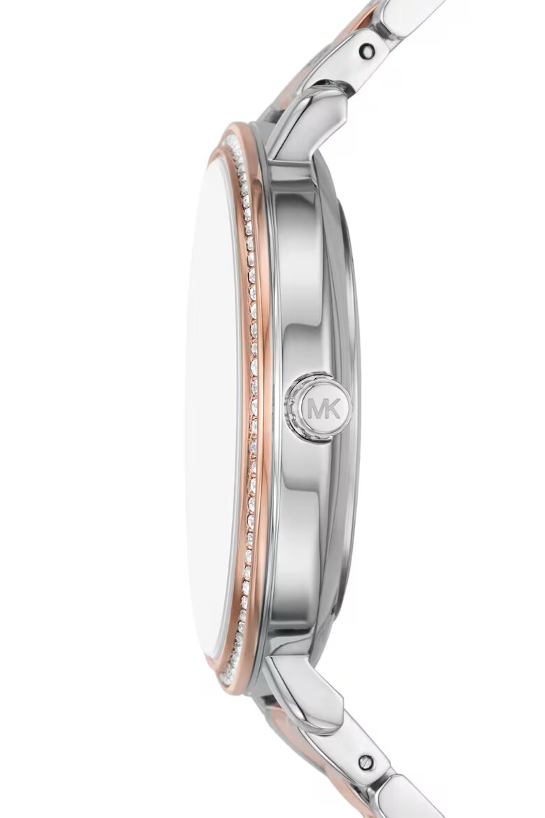Michael Kors Часовник от неръждаема стомана с двуцветен дизайн Rose Gold/Сребрист