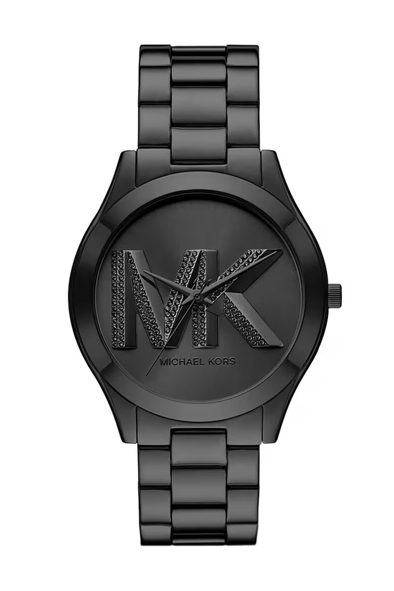 Michael Kors Часовник от неръждаема стомана с лого на циферблата