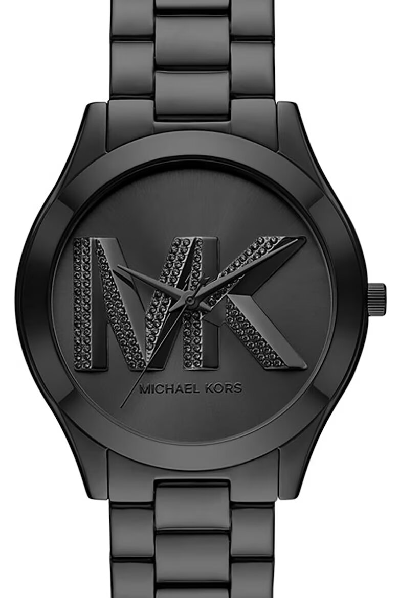 Michael Kors Часовник от неръждаема стомана с лого на циферблата