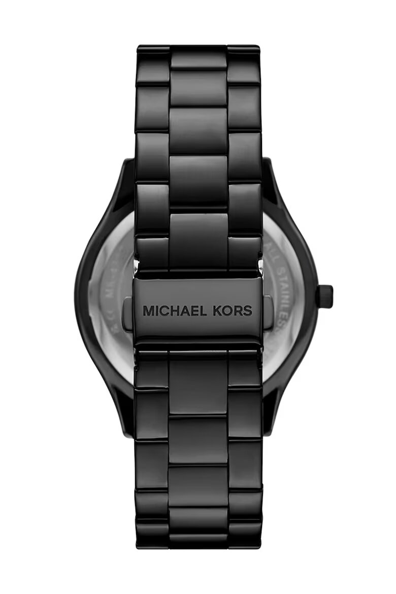 Michael Kors Часовник от неръждаема стомана с лого на циферблата
