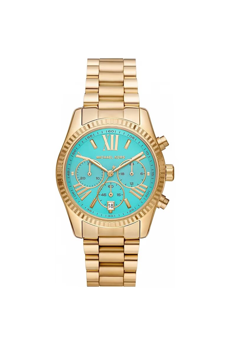 Michael Kors Дамски часовник Lexington Аналогов 822380332 Златист