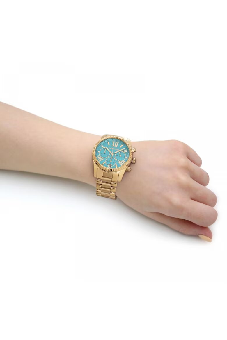 Michael Kors Дамски часовник Lexington Аналогов 822380332 Златист