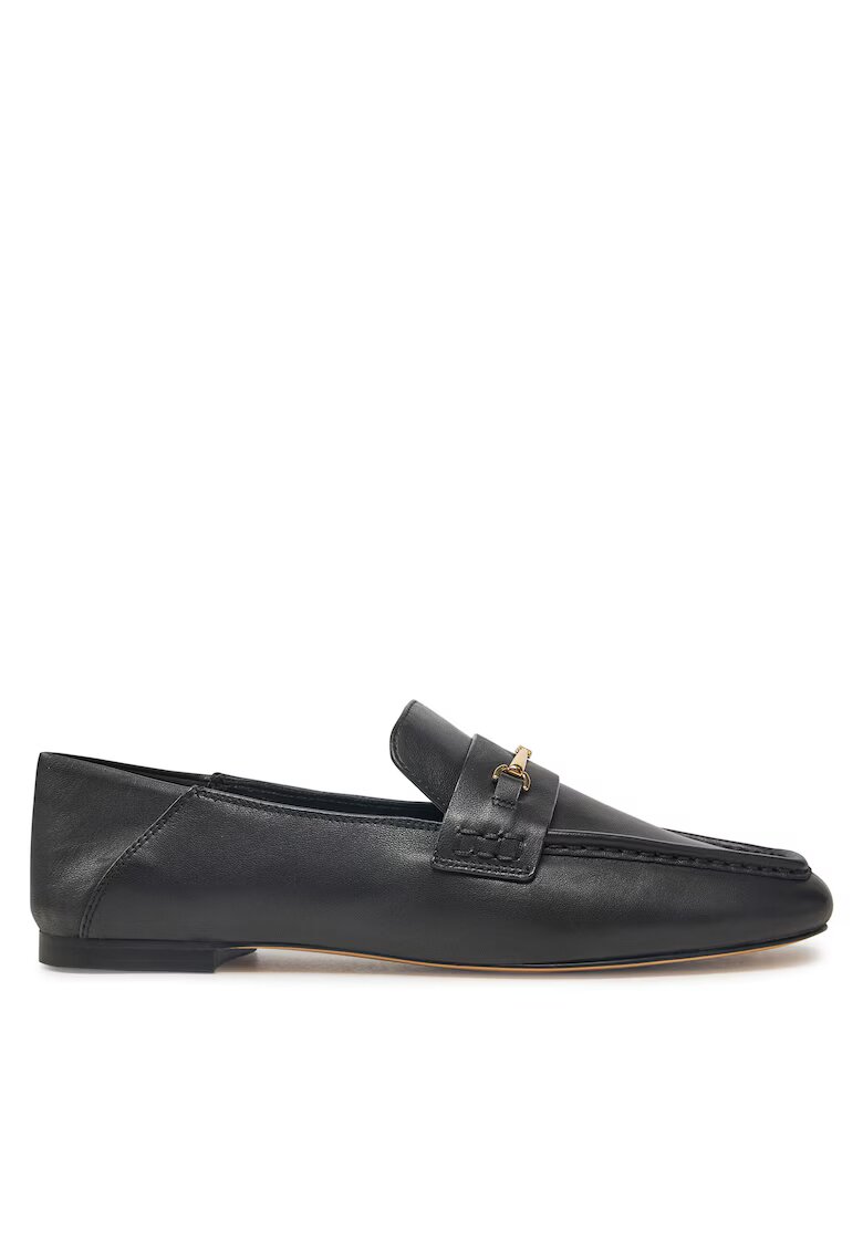 Michael Kors Дамски мокасини Lena Loafer - естествена кожа - черни
