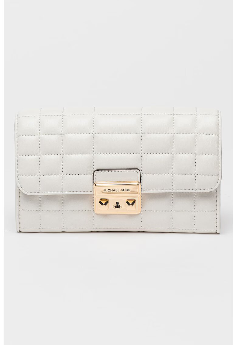 Michael Kors Капитонирана кожена чанта за рамо