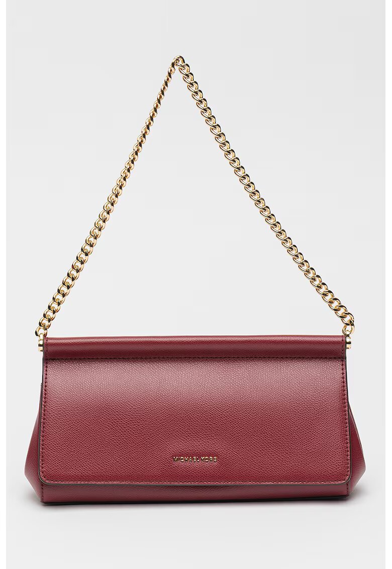 Michael Kors Кожена чанта Carmine с презрамка с верижка