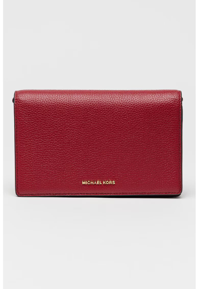 Michael Kors Кожена чанта през рамо Jet Set