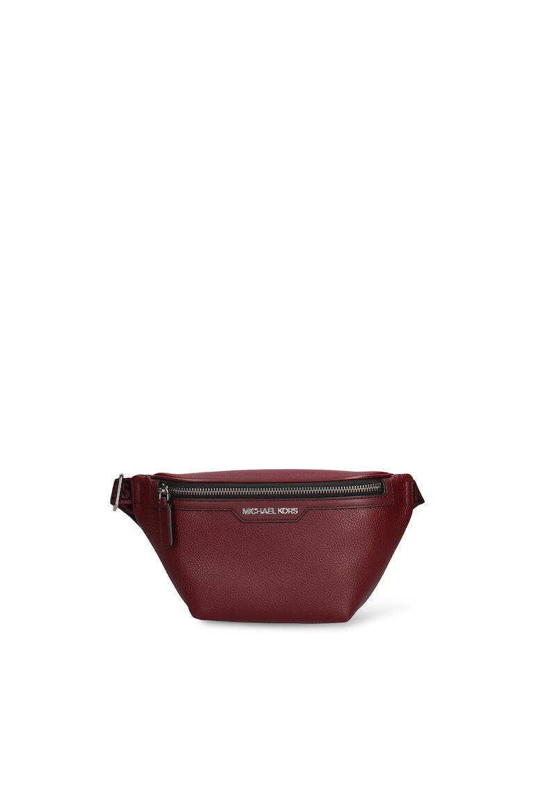 Michael Kors Кожена чанта за кръста Ares - Бордо