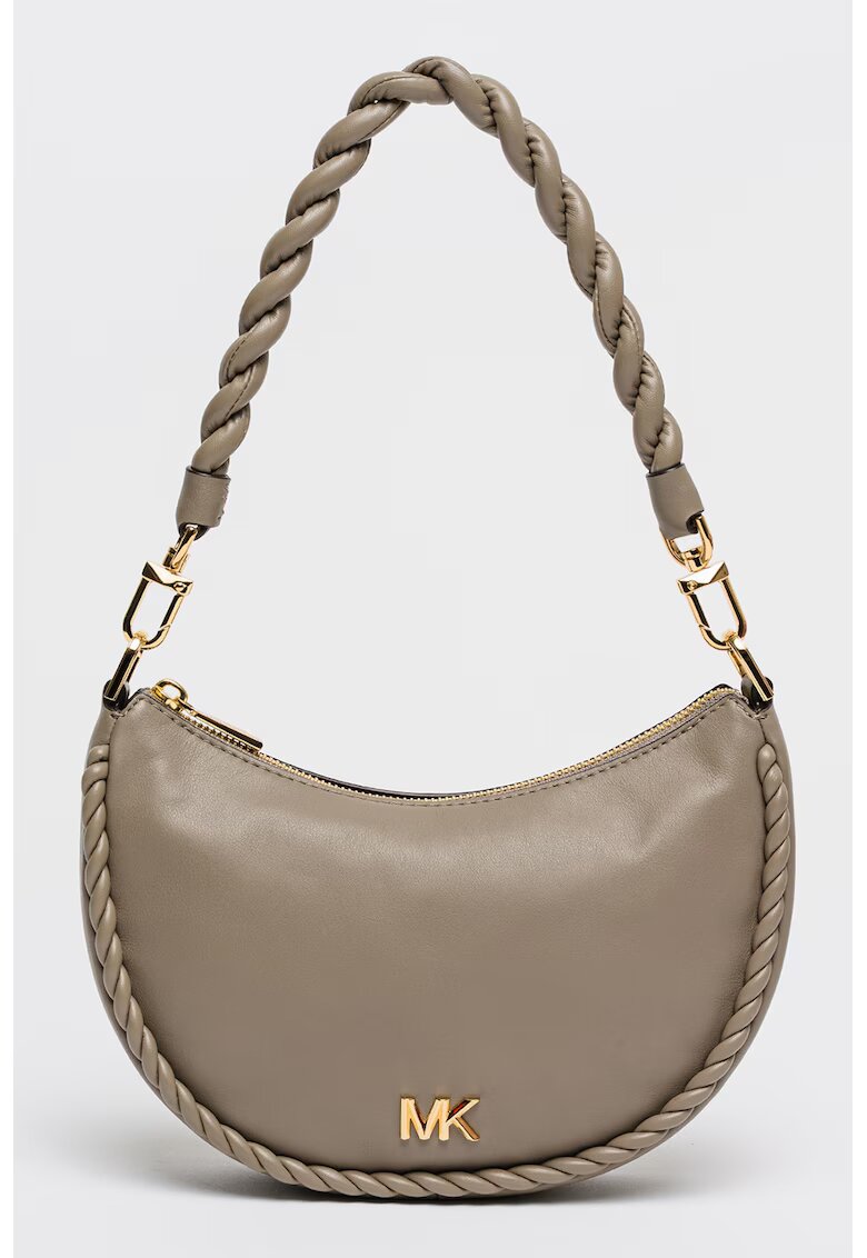 Michael Kors Кожена чанта за рамо Kyla - Сиво-кафяв