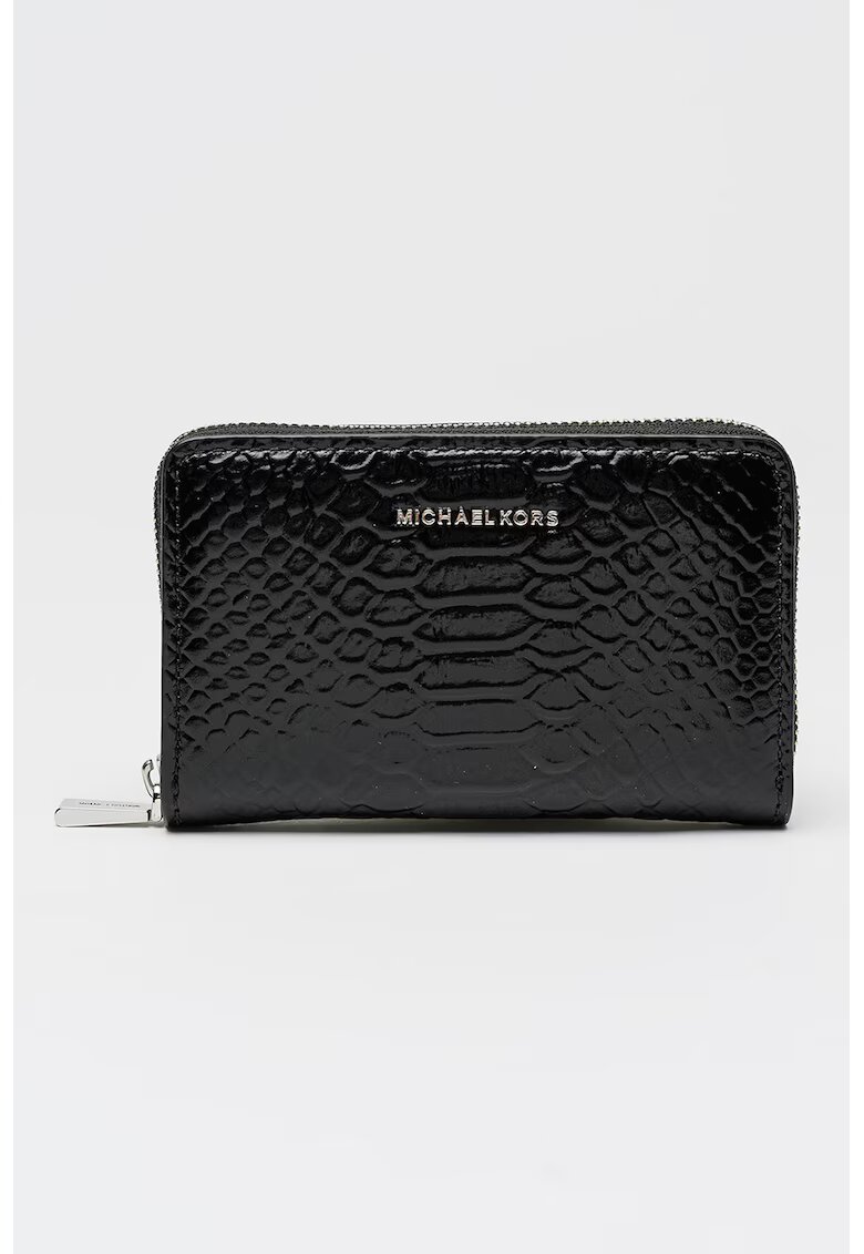 Michael Kors Лачено кожено портмоне Bryant с шагрен