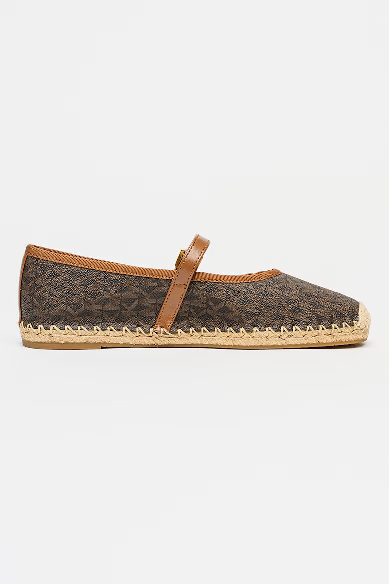 Michael Kors Пантофки Lynn Signature тип Mary Jane с монограм Кафяв