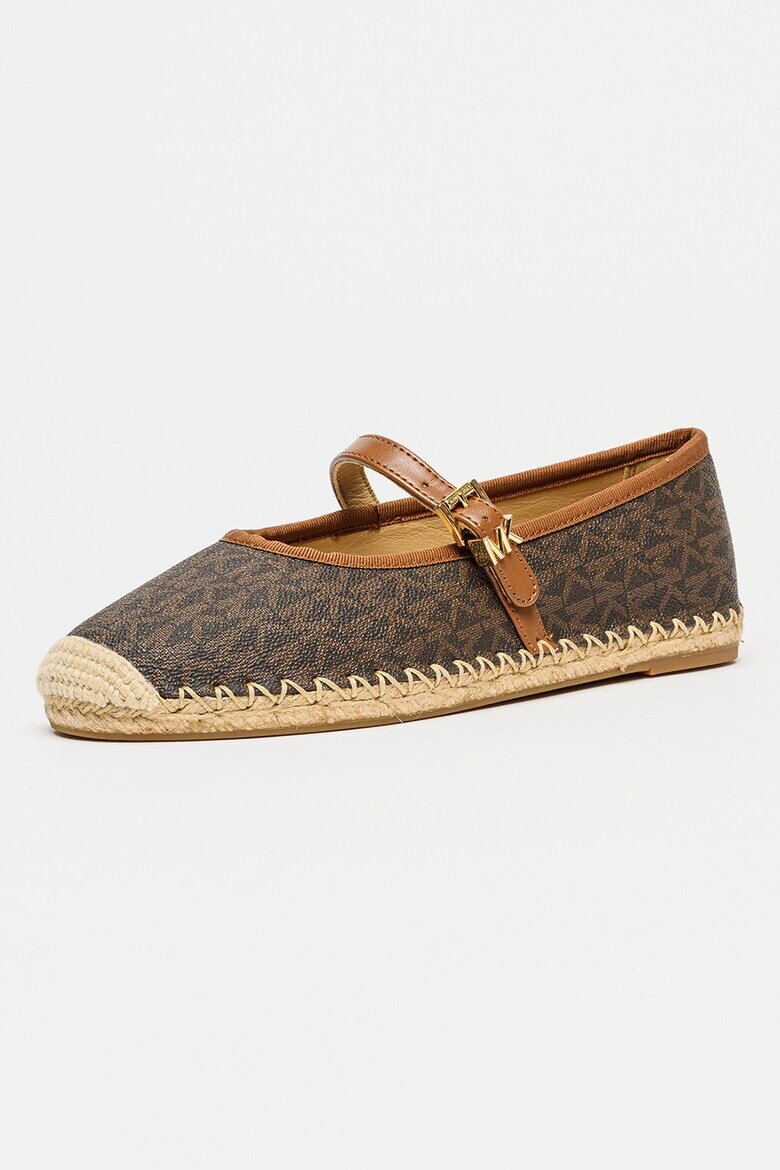 Michael Kors Пантофки Lynn Signature тип Mary Jane с монограм Кафяв