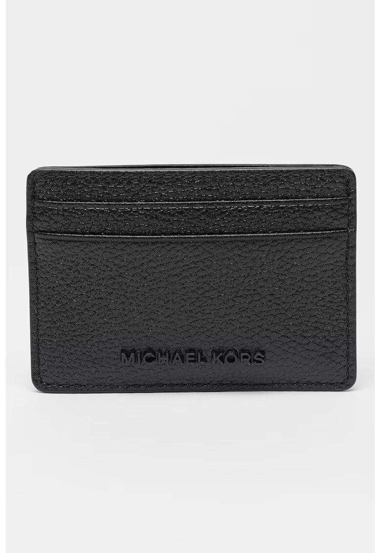 Michael Kors Релефен кожен калъф за карти