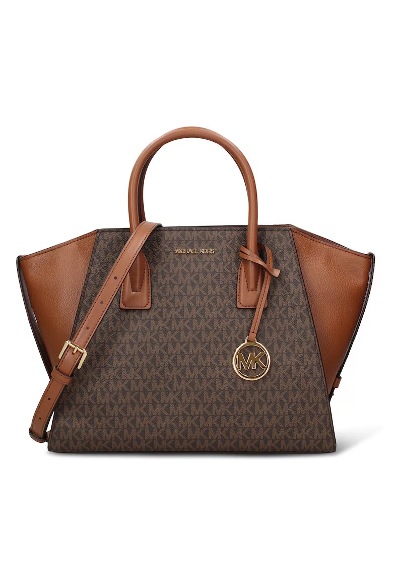Michael Kors Шопинг чанта от еко кожа Atheria с монограм - Кафяв/Светлокафяв