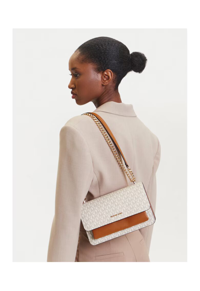 Michael Michael Kors Дамска чанта Claire 30R5GC7L3B - екологична - Vanilla/Acrn
