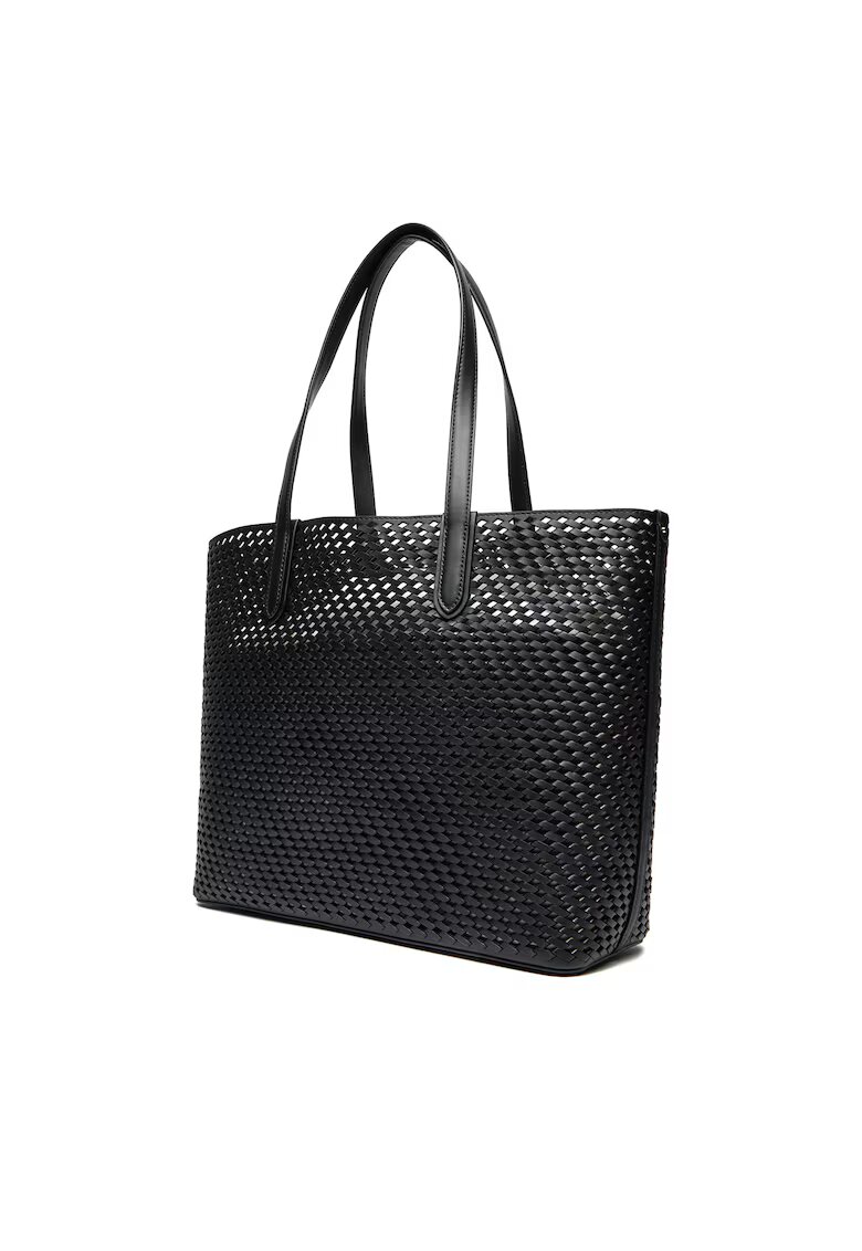 Michael Michael Kors Дамска чанта Eliza - естествена кожа - черна