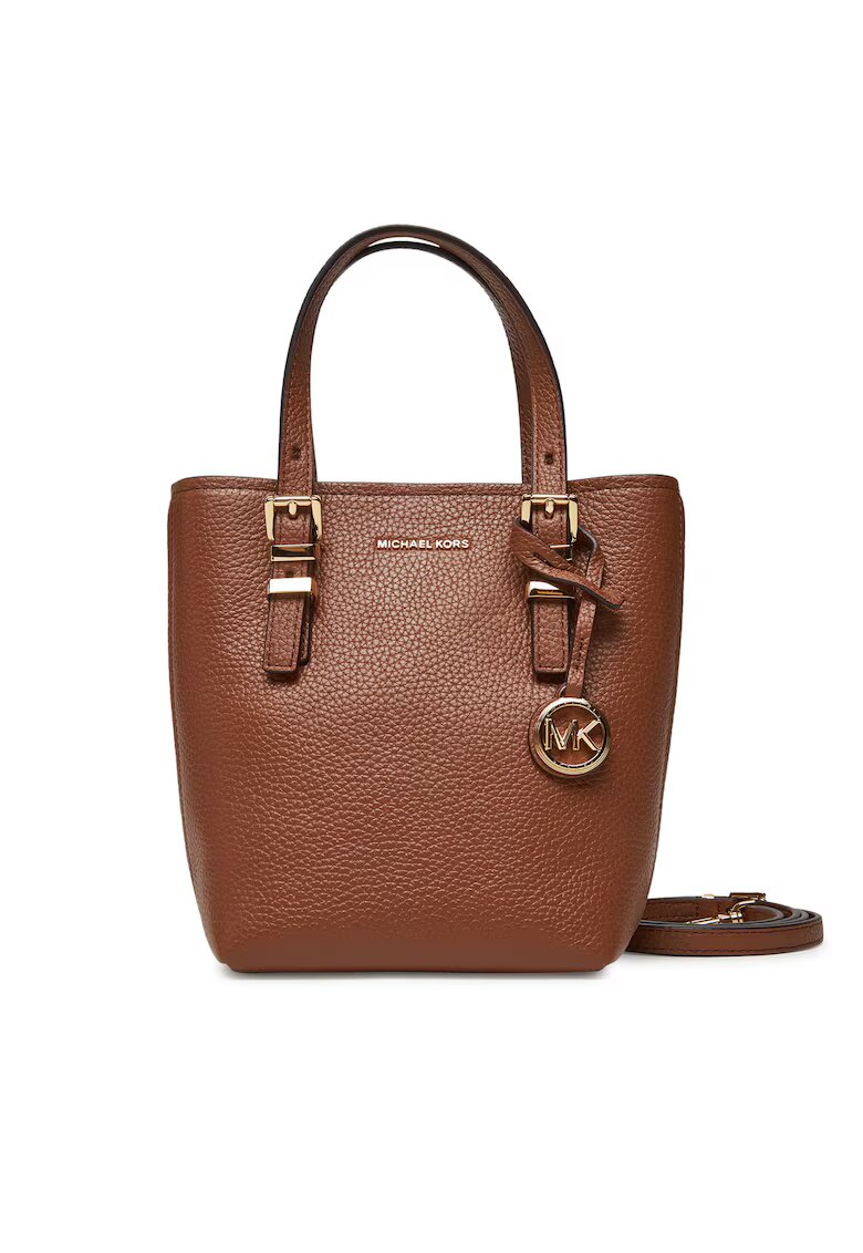 Michael Michael Kors Дамска чанта Luggage 230 Quinn - естествена кожа - цвят Luggage - размери 32x5x30cm