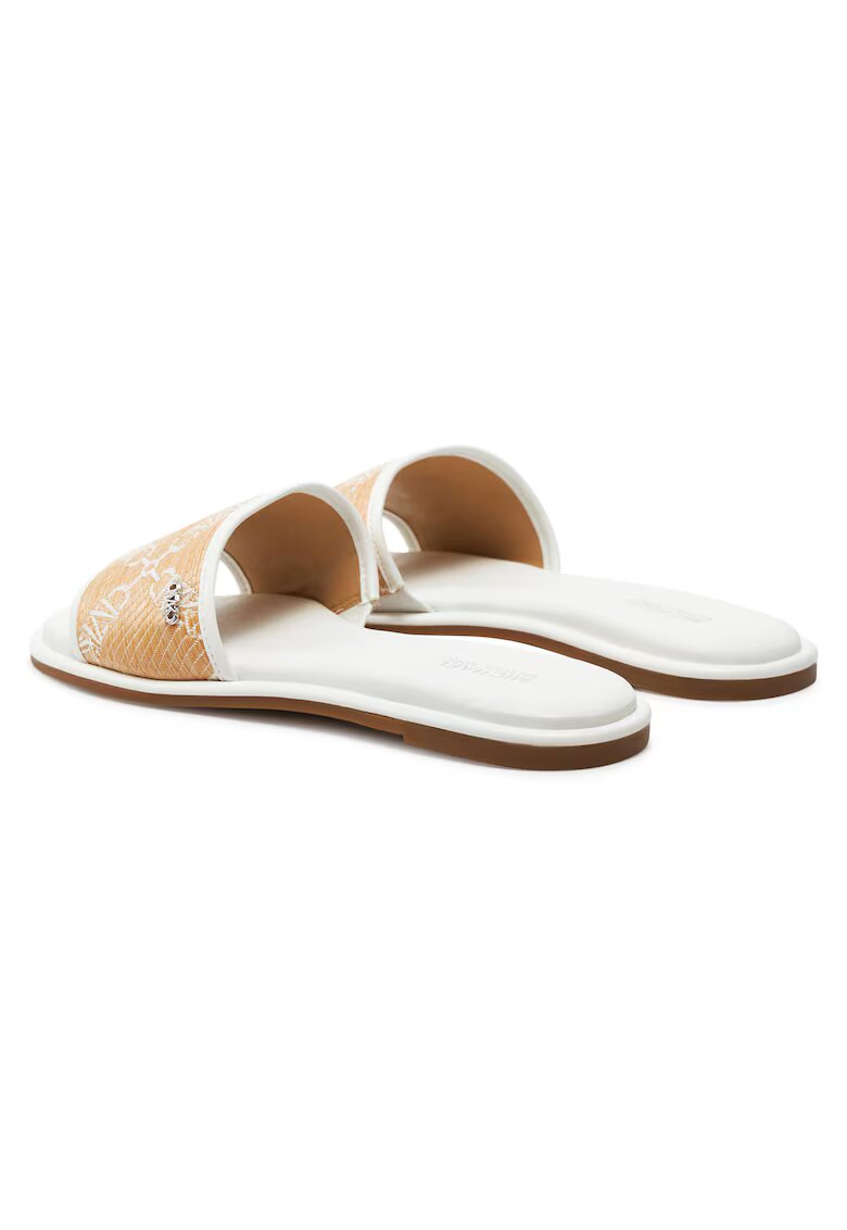 Michael Michael Kors Дамски чехли Nat/Opticwht - естествена кожа
