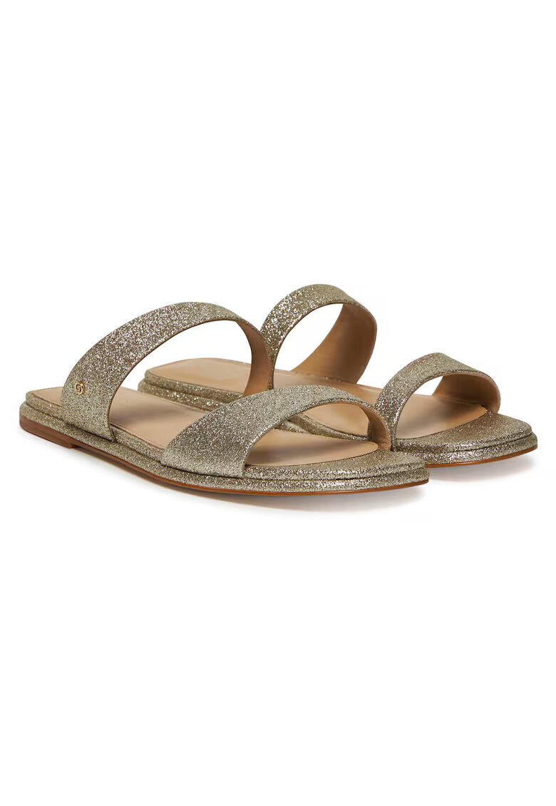 Michael Michael Kors Дамски чехли - Pale Gold 740 - естествена кожа