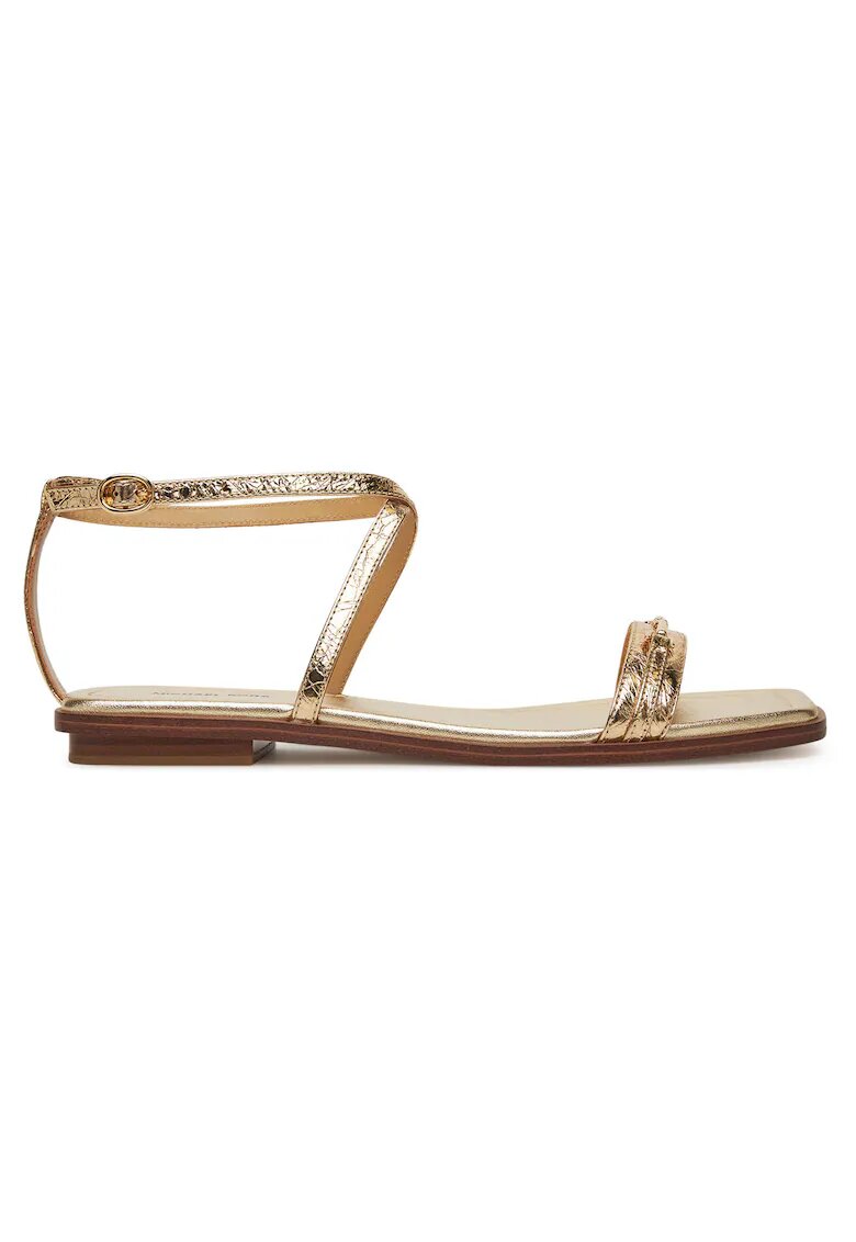Michael Michael Kors Дамски сандали естествена кожа - Pale Gold - модел Lena 40S5LEFS1M