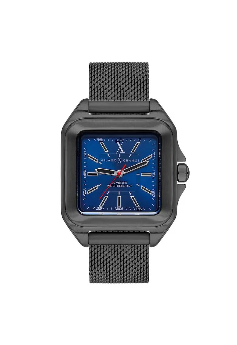 Milano X Change Мъжки часовник MXU10004 - 38x38мм - сива стоманена каишка - сив циферблат - кварцов механизъм