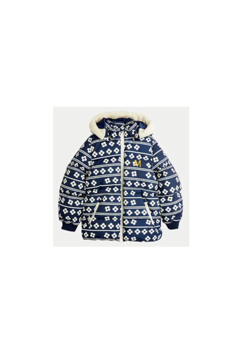 MINI RODINI Яке за момиче - 304157646 - Рециклиран полиестер -