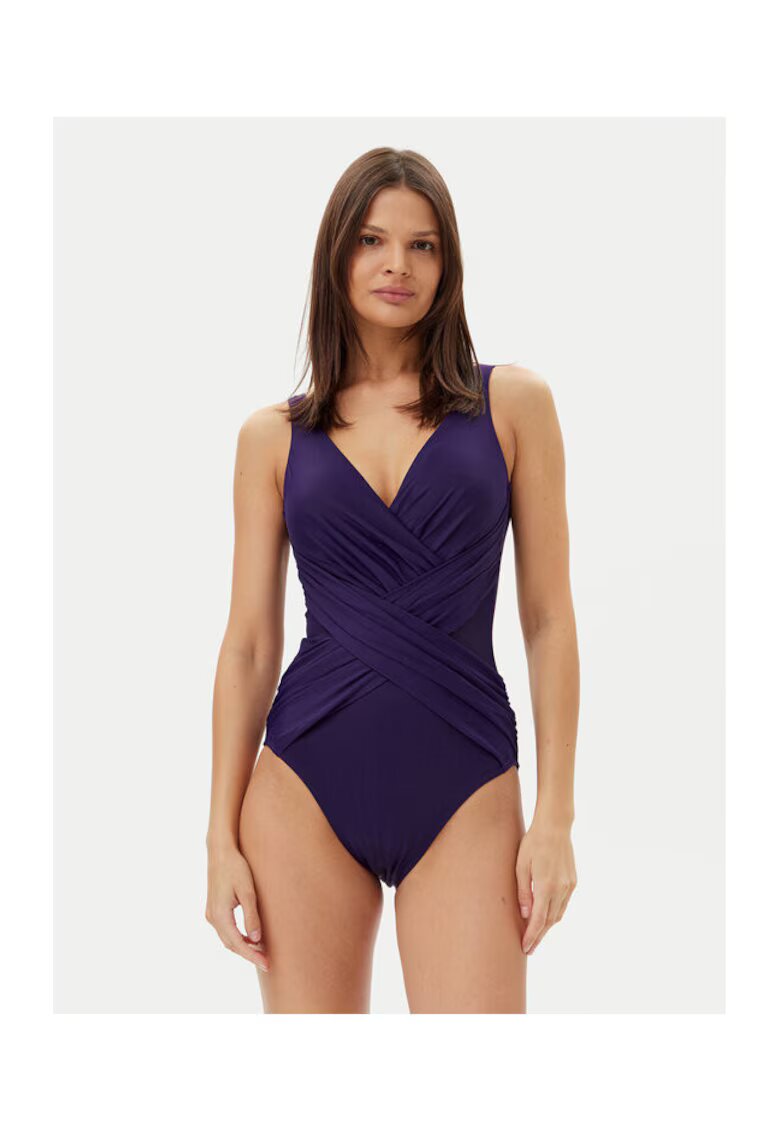Miraclesuit Дамски бански костюм - 305152701 - Найлон/Еластан - Лилав