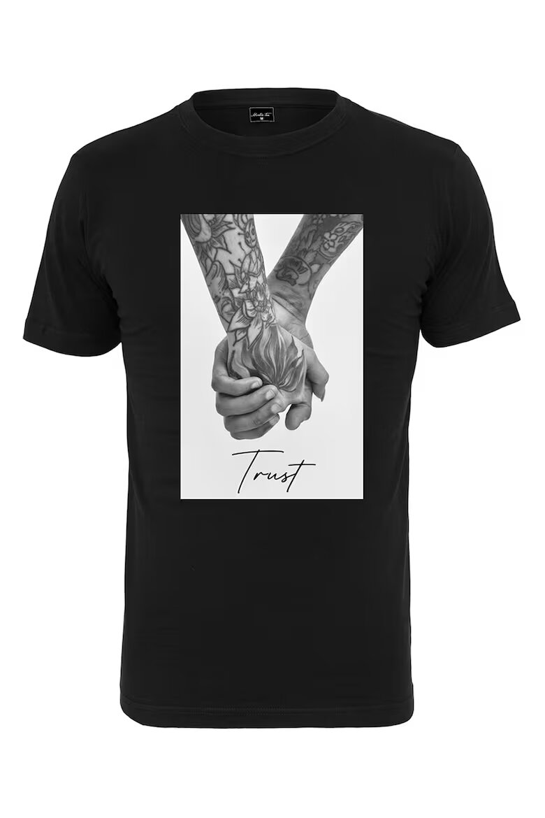 Mister tee Merchcode Тениска с фото принт Черен