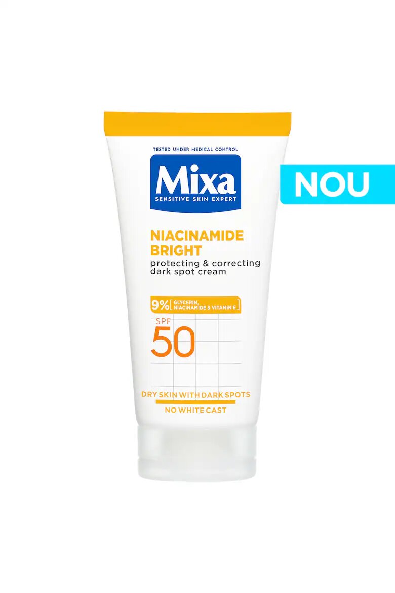 Mixa Крем Niacinamide Bright за защита и корекция на пигментни петна със SPF 50 50 мл