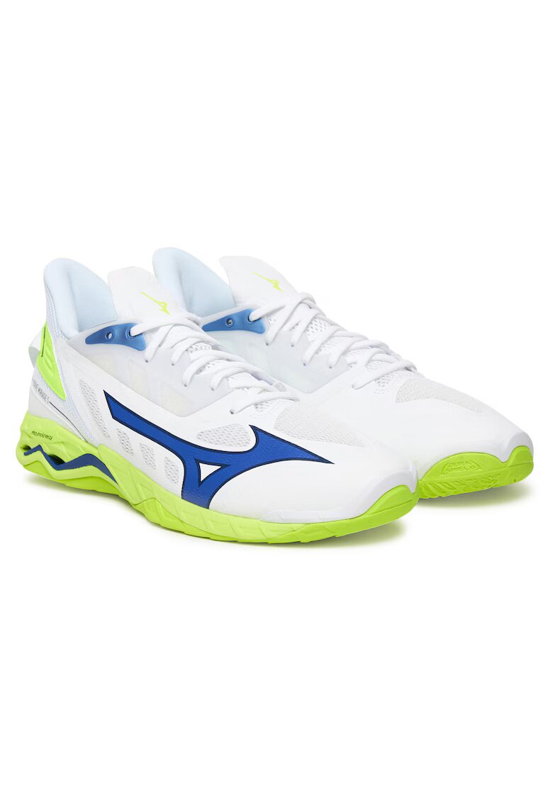 Mizuno Мъжки спортни обувки - екологична кожа - бели
