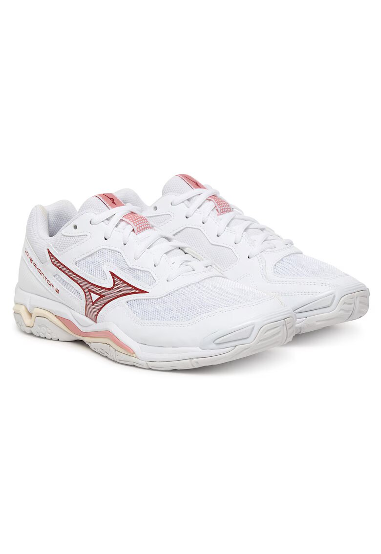 Mizuno Мъжки спортни обувки - екологична кожа - бели - за зала