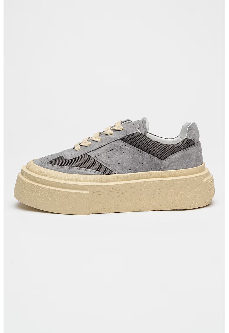 MM6 MAISON MARGIELA Велурени спортни обувки с равна платформа