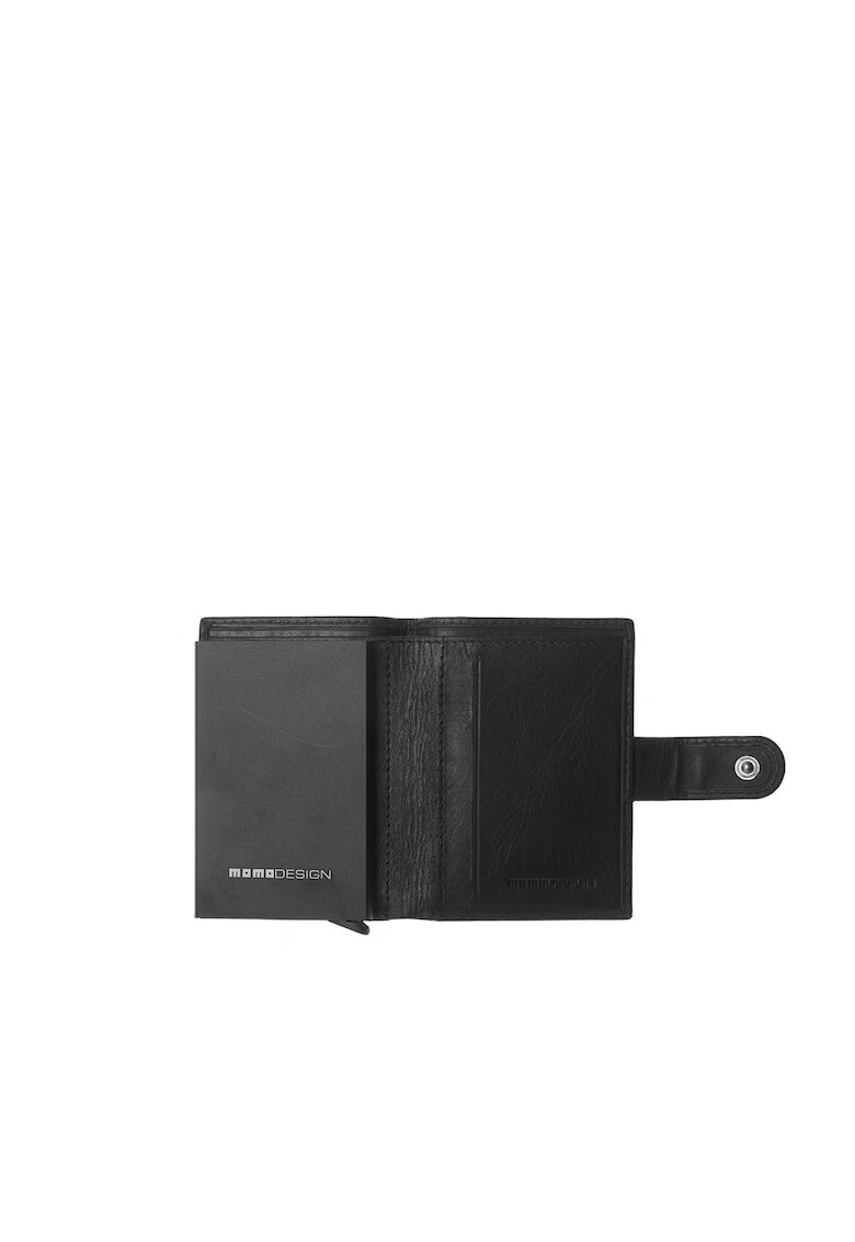 MOMO DESIGN Кожен портфейл Umbria Prime - Черен